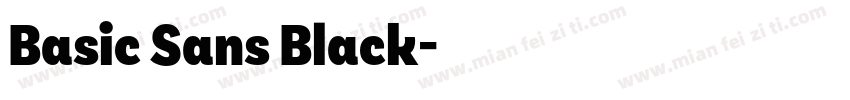 Basic Sans Black字体转换